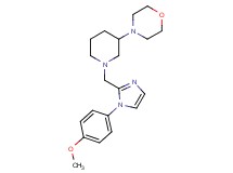 4-(1-{[1-(4-methoxyphenyl)-1H-imidazol-2-yl]methyl}-3-piperidinyl)morpholine