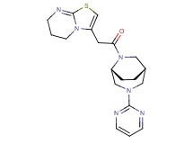 3-{2-oxo-2-[(1S*,5R*)-3-pyrimidin-2-yl-3,6-diazabicyclo[3.2.2]non-6-yl]ethyl}-6,7-dihydro-5H-[1,3]thiazolo[3,2-a]pyrimidine