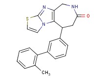 5-(2'-methylbiphenyl-3-yl)-5,6,8,9-tetrahydro-7H-[1,3]thiazolo[3',2':1,2]imidazo[4,5-c]azepin-7-one