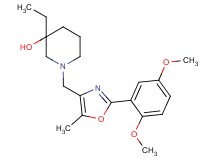 1-{[2-(2,5-dimethoxyphenyl)-5-methyl-1,3-oxazol-4-yl]methyl}-3-ethylpiperidin-3-ol