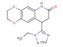 9-(1-ethyl-1H-1,2,4-triazol-5-yl)-2,3,8,9-tetrahydro[1,4]dioxino[2,3-g]quinolin-7(6H)-one