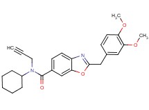 N-cyclohexyl-2-(3,4-dimethoxybenzyl)-N-2-propyn-1-yl-1,3-benzoxazole-6-carboxamide