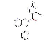 2,4-dimethyl-N-(2-phenylethyl)-N-(pyridin-2-ylmethyl)pyrimidine-5-carboxamide