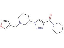 1-(3-furylmethyl)-3-[4-(1-piperidinylcarbonyl)-1H-1,2,3-triazol-1-yl]piperidine