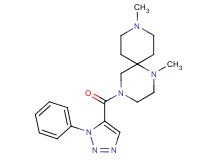 1,9-dimethyl-4-[(1-phenyl-1H-1,2,3-triazol-5-yl)carbonyl]-1,4,9-triazaspiro[5.5]undecane
