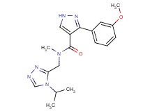 N-[(4-isopropyl-4H-1,2,4-triazol-3-yl)methyl]-3-(3-methoxyphenyl)-N-methyl-1H-pyrazole-4-carboxamide