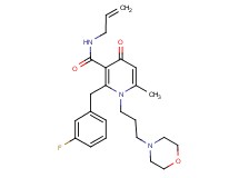 N-allyl-2-(3-fluorobenzyl)-6-methyl-1-[3-(4-morpholinyl)propyl]-4-oxo-1,4-dihydro-3-pyridinecarboxamide