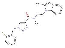 1-(2-fluorobenzyl)-N-methyl-N-[2-(2-methyl-1H-indol-1-yl)ethyl]-1H-1,2,3-triazole-4-carboxamide