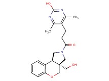 5-{3-[(3aS*,9bS*)-3a-(hydroxymethyl)-1,3a,4,9b-tetrahydrochromeno[3,4-c]pyrrol-2(3H)-yl]-3-oxopropyl}-4,6-dimethylpyrimidin-2-ol