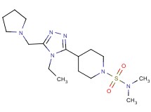 4-[4-ethyl-5-(pyrrolidin-1-ylmethyl)-4H-1,2,4-triazol-3-yl]-N,N-dimethylpiperidine-1-sulfonamide