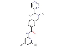 N-(4,6-dimethylpyridin-2-yl)-3-{[methyl(1-pyrimidin-4-ylethyl)amino]methyl}benzamide