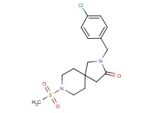 2-(4-chlorobenzyl)-8-(methylsulfonyl)-2,8-diazaspiro[4.5]decan-3-one
