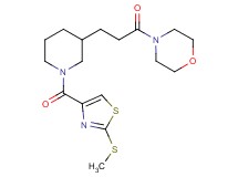 4-[3-(1-{[2-(methylthio)-1,3-thiazol-4-yl]carbonyl}-3-piperidinyl)propanoyl]morpholine