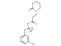 N-[1-(3-methylbenzyl)cyclopropyl]-3-(2-oxopiperidin-1-yl)propanamide