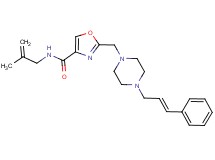 N-(2-methyl-2-propen-1-yl)-2-({4-[(2E)-3-phenyl-2-propen-1-yl]-1-piperazinyl}methyl)-1,3-oxazole-4-carboxamide