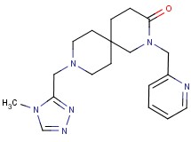 9-[(4-methyl-4H-1,2,4-triazol-3-yl)methyl]-2-(pyridin-2-ylmethyl)-2,9-diazaspiro[5.5]undecan-3-one