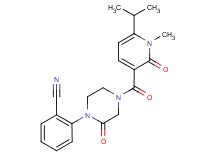 2-{4-[(6-isopropyl-1-methyl-2-oxo-1,2-dihydro-3-pyridinyl)carbonyl]-2-oxo-1-piperazinyl}benzonitrile
