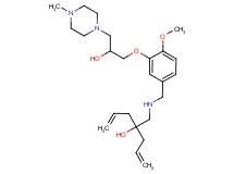 4-[({3-[2-hydroxy-3-(4-methyl-1-piperazinyl)propoxy]-4-methoxybenzyl}amino)methyl]-1,6-heptadien-4-ol
