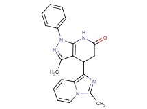3-methyl-4-(3-methylimidazo[1,5-a]pyridin-1-yl)-1-phenyl-1,4,5,7-tetrahydro-6H-pyrazolo[3,4-b]pyridin-6-one