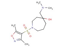 4-[(dimethylamino)methyl]-1-[(3,5-dimethyl-4-isoxazolyl)sulfonyl]-4-azepanol