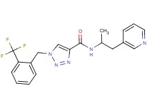 N-[1-methyl-2-(3-pyridinyl)ethyl]-1-[2-(trifluoromethyl)benzyl]-1H-1,2,3-triazole-4-carboxamide