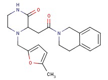 3-[2-(3,4-dihydro-2(1H)-isoquinolinyl)-2-oxoethyl]-4-[(5-methyl-2-furyl)methyl]-2-piperazinone