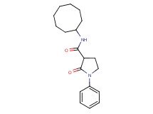 N-cyclooctyl-2-oxo-1-phenyl-3-pyrrolidinecarboxamide