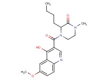3-butyl-4-[(4-hydroxy-6-methoxy-3-quinolinyl)carbonyl]-1-methyl-2-piperazinone