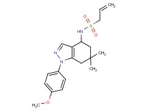 N-[1-(4-methoxyphenyl)-6,6-dimethyl-4,5,6,7-tetrahydro-1H-indazol-4-yl]prop-2-ene-1-sulfonamide