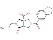 (3aR*,6aS*)-2-allyl-5-(2,3-dihydro-1-benzofuran-5-ylcarbonyl)-1-oxohexahydropyrrolo[3,4-c]pyrrole-3a(1H)-carboxylic acid