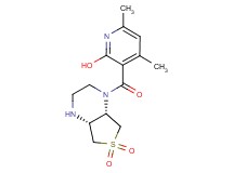 3-{[rel-(4aR,7aS)-6,6-dioxidohexahydrothieno[3,4-b]pyrazin-1(2H)-yl]carbonyl}-4,6-dimethyl-2-pyridinol