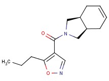 (3aR*,7aS*)-2-[(5-propyl-4-isoxazolyl)carbonyl]-2,3,3a,4,7,7a-hexahydro-1H-isoindole