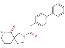 2-(biphenyl-4-ylacetyl)-2,7-diazaspiro[4.5]decan-6-one