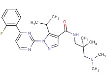 N-[3-(dimethylamino)-2,2-dimethylpropyl]-1-[4-(2-fluorophenyl)-2-pyrimidinyl]-5-isopropyl-1H-pyrazole-4-carboxamide