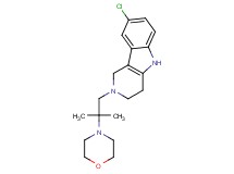 8-chloro-2-[2-methyl-2-(4-morpholinyl)propyl]-2,3,4,5-tetrahydro-1H-pyrido[4,3-b]indole