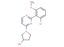 1-[2-(2-chloro-6-methoxyphenyl)pyrimidin-4-yl]pyrrolidin-3-ol