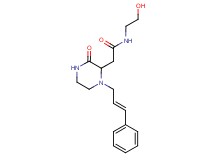 N-(2-hydroxyethyl)-2-{3-oxo-1-[(2E)-3-phenyl-2-propen-1-yl]-2-piperazinyl}acetamide