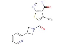 5-methyl-6-[(3-pyridin-2-ylazetidin-1-yl)carbonyl]thieno[2,3-d]pyrimidin-4(3H)-one