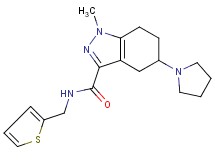 1-methyl-5-(1-pyrrolidinyl)-N-(2-thienylmethyl)-4,5,6,7-tetrahydro-1H-indazole-3-carboxamide