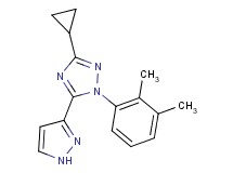 3-cyclopropyl-1-(2,3-dimethylphenyl)-5-(1H-pyrazol-3-yl)-1H-1,2,4-triazole