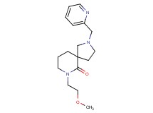 7-(2-methoxyethyl)-2-(2-pyridinylmethyl)-2,7-diazaspiro[4.5]decan-6-one