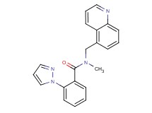N-methyl-2-(1H-pyrazol-1-yl)-N-(5-quinolinylmethyl)benzamide