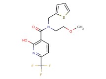 2-hydroxy-N-(2-methoxyethyl)-N-(2-thienylmethyl)-6-(trifluoromethyl)nicotinamide