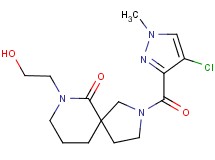 2-[(4-chloro-1-methyl-1H-pyrazol-3-yl)carbonyl]-7-(2-hydroxyethyl)-2,7-diazaspiro[4.5]decan-6-one