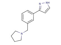 3-[3-(1-pyrrolidinylmethyl)phenyl]-1H-pyrazole trifluoroacetate