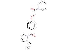 1-({4-[(2-ethyl-2,5-dihydro-1H-pyrrol-1-yl)carbonyl]phenoxy}acetyl)piperidine