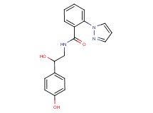 N-[2-hydroxy-2-(4-hydroxyphenyl)ethyl]-2-(1H-pyrazol-1-yl)benzamide