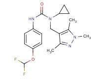 N-cyclopropyl-N'-[4-(difluoromethoxy)phenyl]-N-[(1,3,5-trimethyl-1H-pyrazol-4-yl)methyl]urea