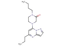 1-butyl-4-(5-propylpyrazolo[1,5-a]pyrimidin-7-yl)-2-piperazinone
