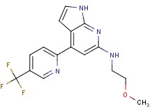 N-(2-methoxyethyl)-4-[5-(trifluoromethyl)pyridin-2-yl]-1H-pyrrolo[2,3-b]pyridin-6-amine